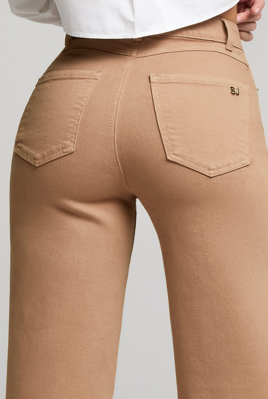 JEANS PIERNA ANCHA FLEX 0122KAKI