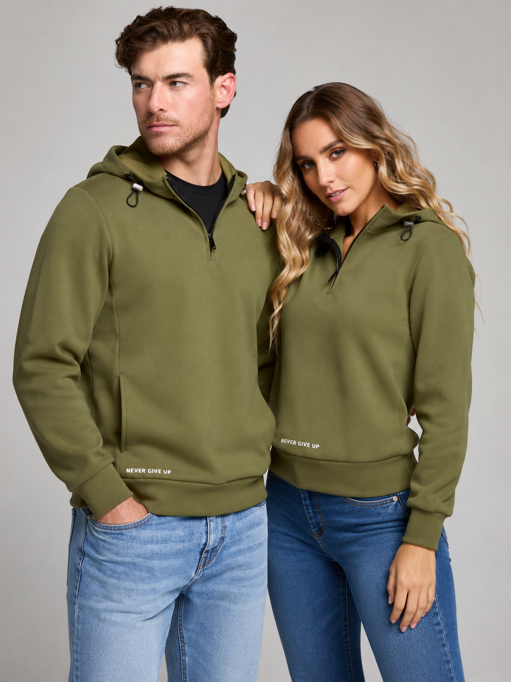 SUDADERA SLIM UNISEX 3207VERM