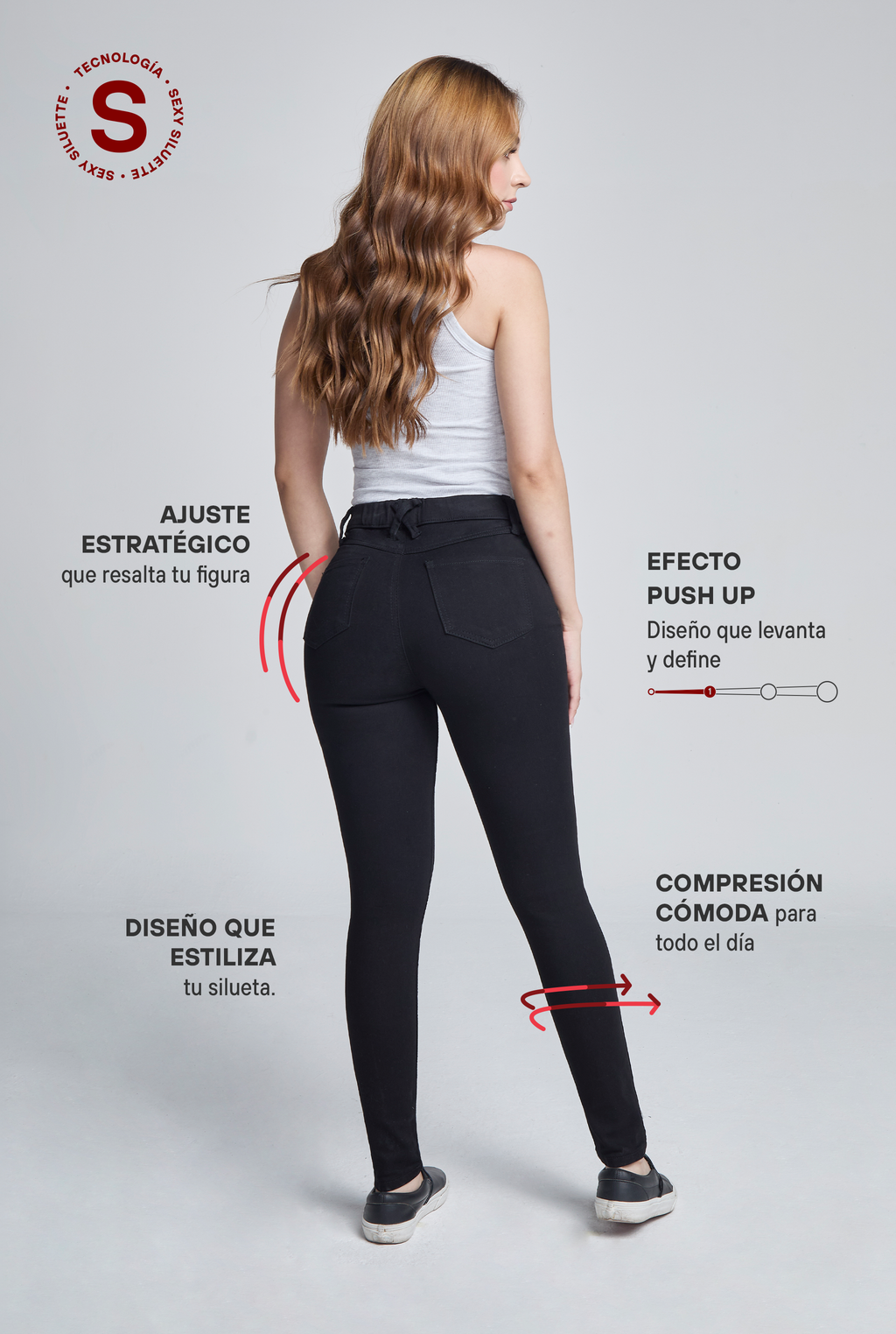 JEANS JEGGING SEXY SILUETTE 0172NGRO