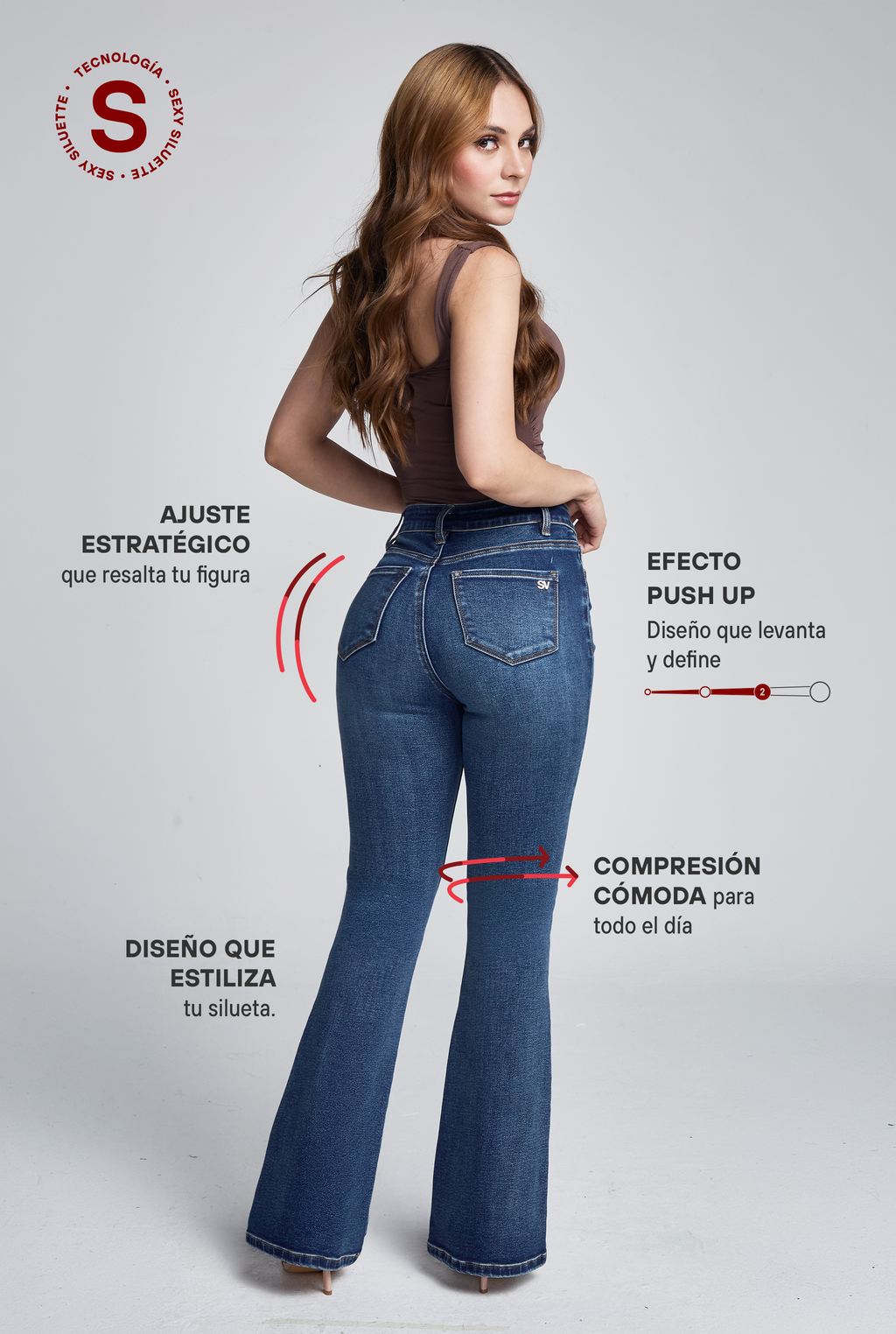 JEANS SEMI CAMPANA 0202STMO