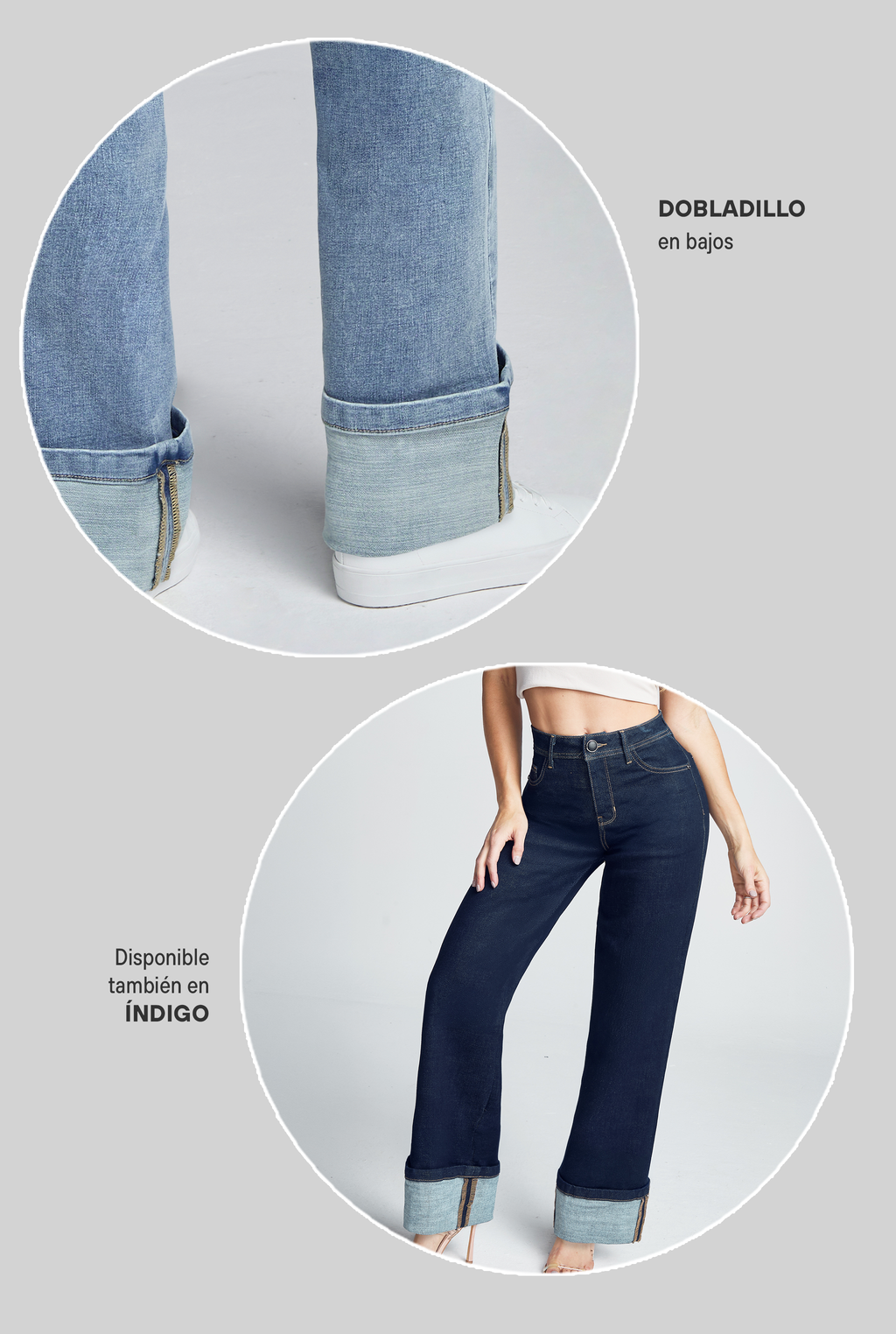 JEANS CINTURA ALTA RECTO ANCHO 0235STMC