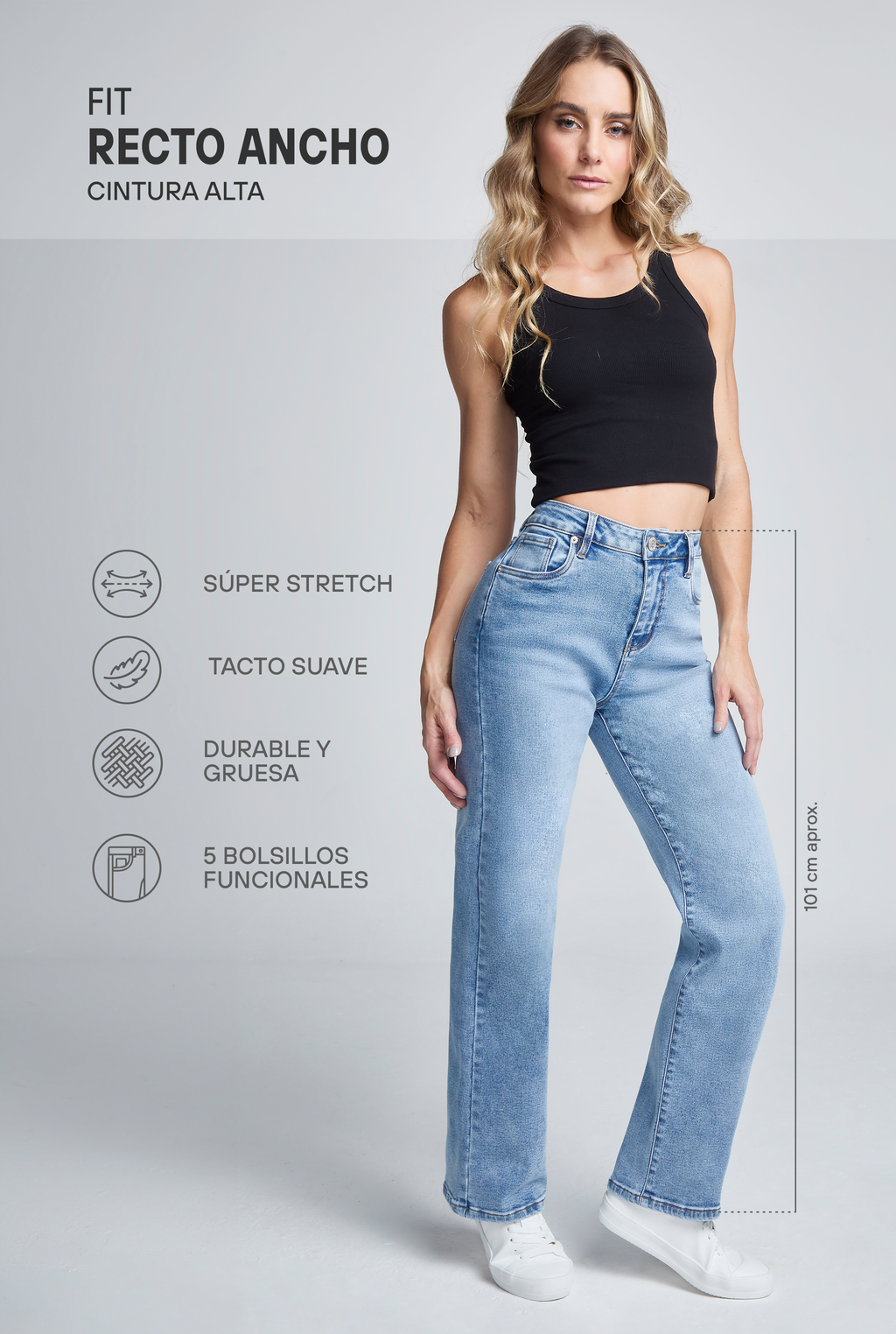 JEANS RECTO ANCHO 0200STCL