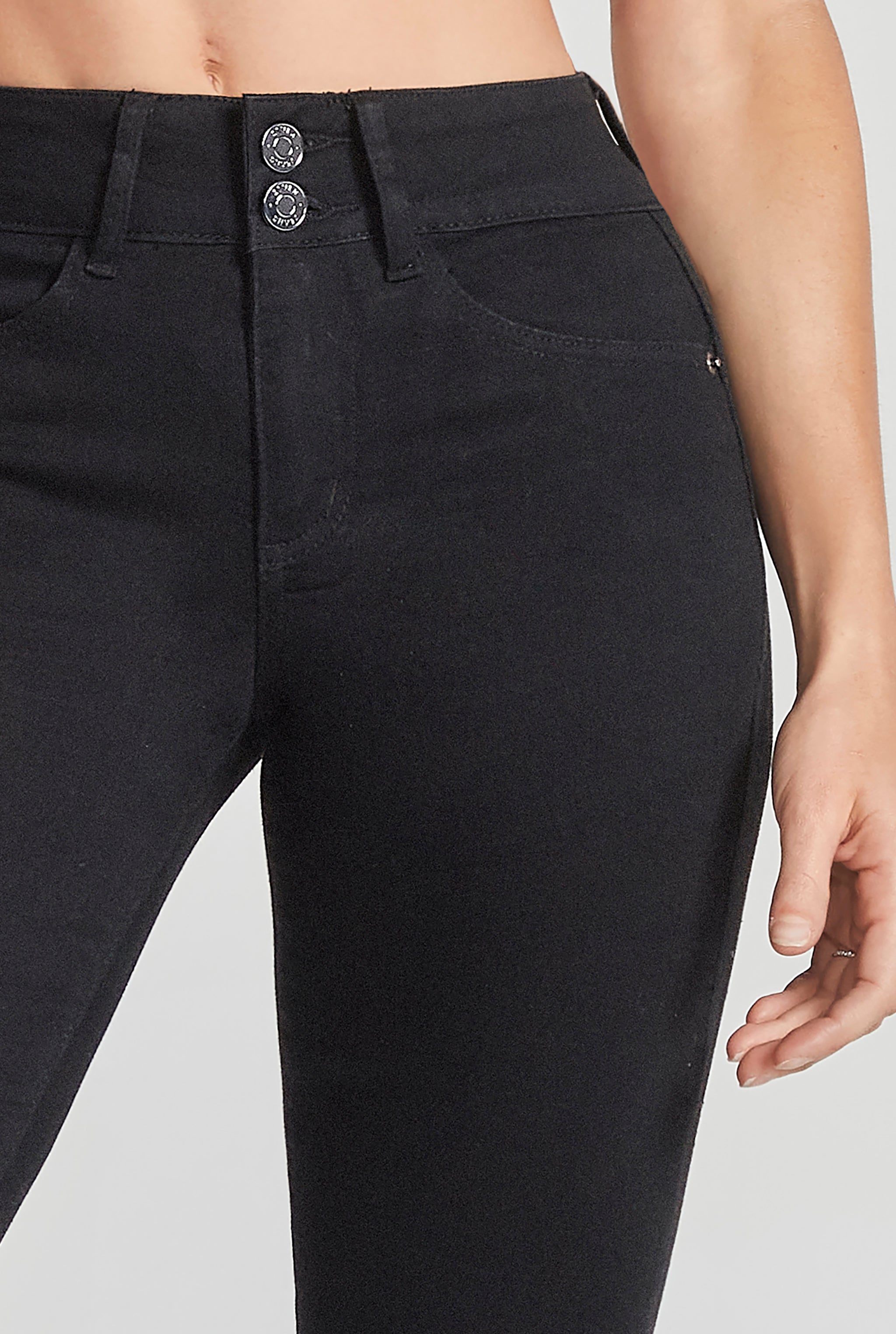 JEANS SÚPER SKINNY CINTURA MEDIA PUSH UP 1170NGROI