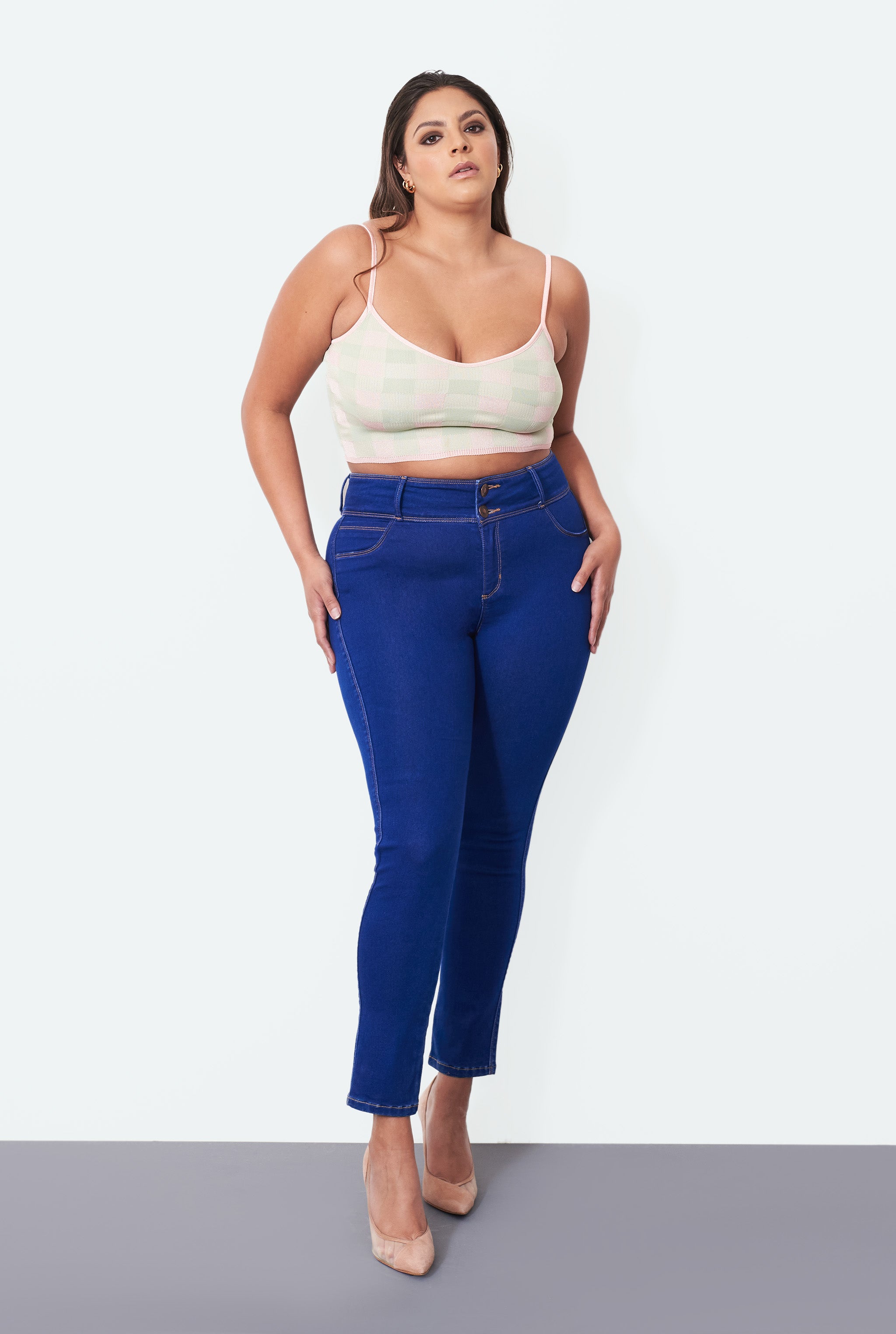 JEANS CURVY SKINNY CINTURA MEDIA PUSH UP 0117PTFO