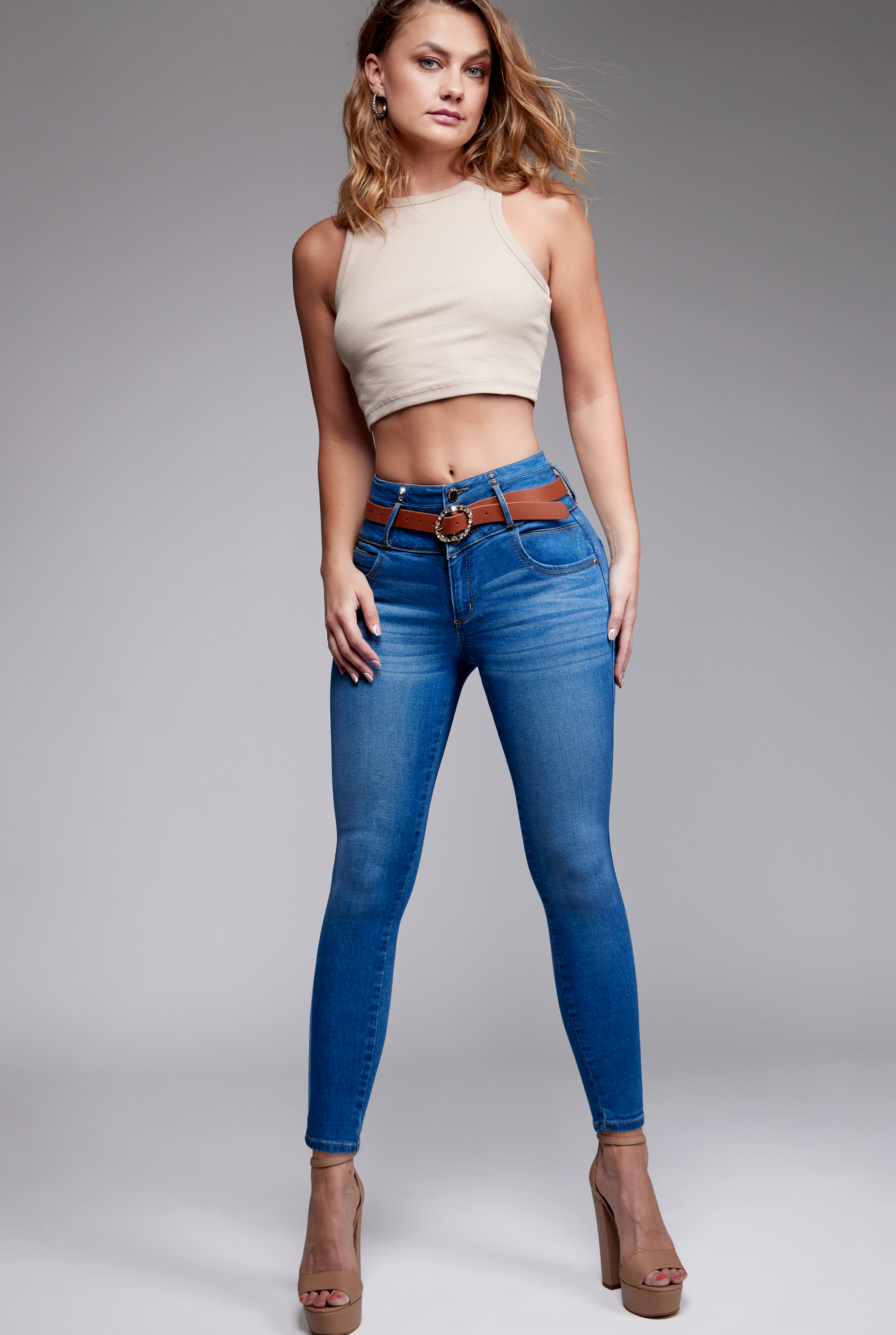 JEANS SÚPER SKINNY CINTURA ALTA PUSH UP 9236STMO