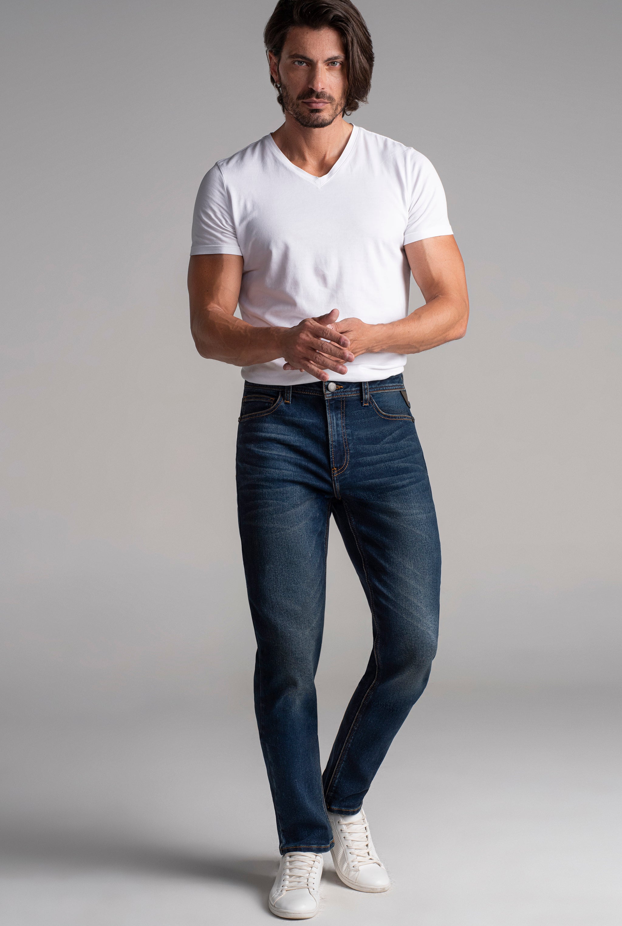 Jeans corte slim hombre sale